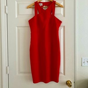 Donna Morgan Red Cutout Dress, 8
